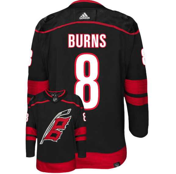 Men%27s Carolina Hurricanes #8 Brent Burns Black Stitched Jersey Dzhi